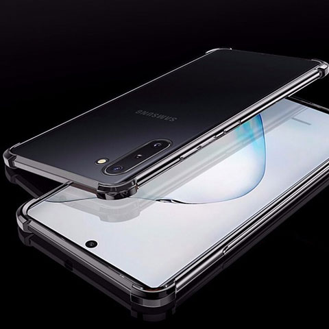 Funda Silicona Ultrafina Carcasa Transparente H02 para Samsung Galaxy Note 10 Negro