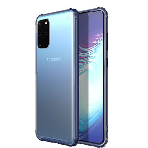 Funda Silicona Ultrafina Carcasa Transparente H02 para Samsung Galaxy S20 Plus Azul