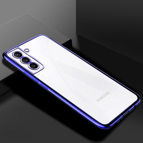 Funda Silicona Ultrafina Carcasa Transparente H02 para Samsung Galaxy S24 Plus 5G Azul