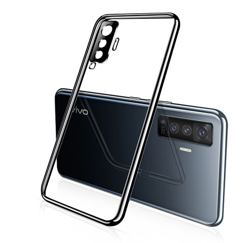 Funda Silicona Ultrafina Carcasa Transparente H02 para Vivo X50 5G Negro