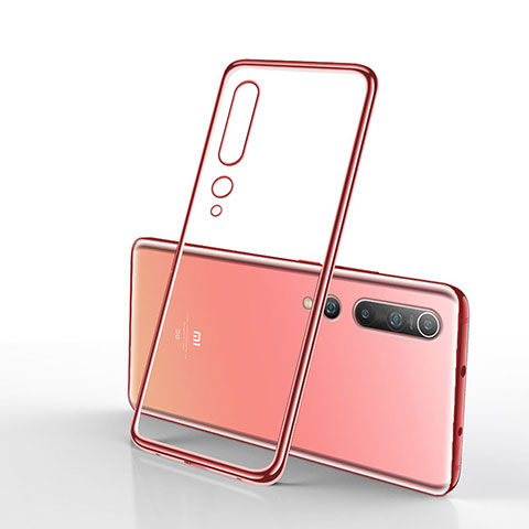 Funda Silicona Ultrafina Carcasa Transparente H02 para Xiaomi Mi 10 Rosa