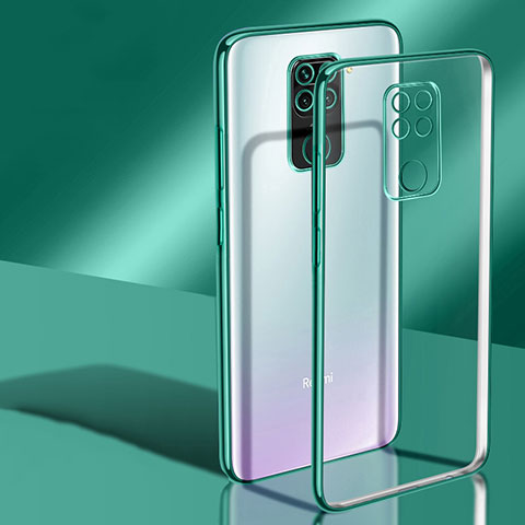 Funda Silicona Ultrafina Carcasa Transparente H02 para Xiaomi Redmi 10X 4G Verde