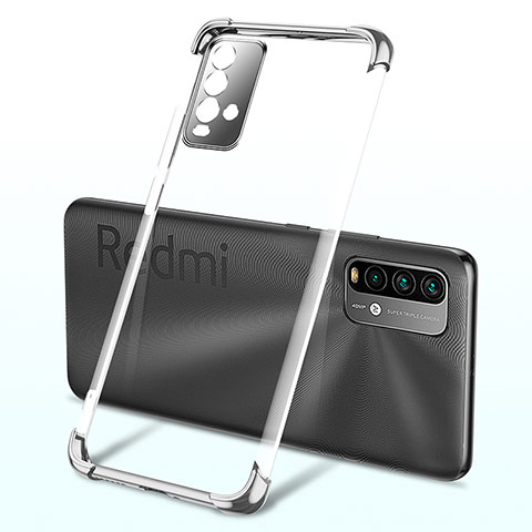 Funda Silicona Ultrafina Carcasa Transparente H02 para Xiaomi Redmi 9 Power Plata