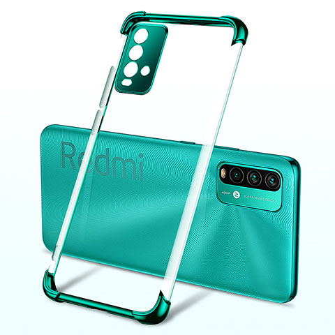 Funda Silicona Ultrafina Carcasa Transparente H02 para Xiaomi Redmi 9T 4G Verde