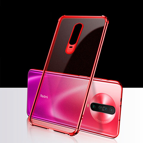 Funda Silicona Ultrafina Carcasa Transparente H02 para Xiaomi Redmi K30 4G Rojo