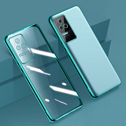 Funda Silicona Ultrafina Carcasa Transparente H02 para Xiaomi Redmi K40S 5G Verde