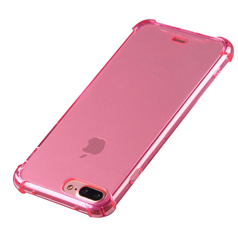 Funda Silicona Ultrafina Carcasa Transparente H03 para Apple iPhone 7 Plus Rosa