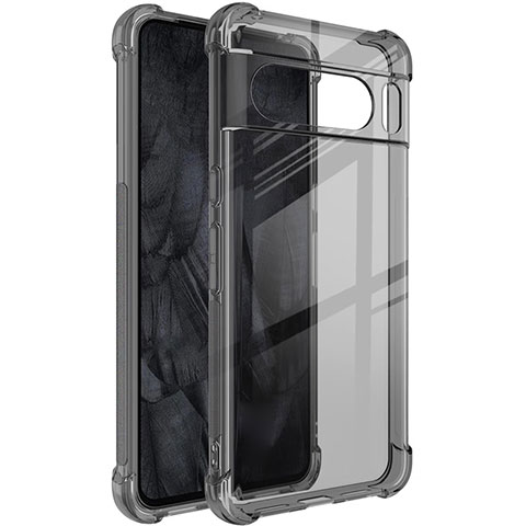 Funda Silicona Ultrafina Carcasa Transparente H03 para Google Pixel 8 Pro 5G Gris