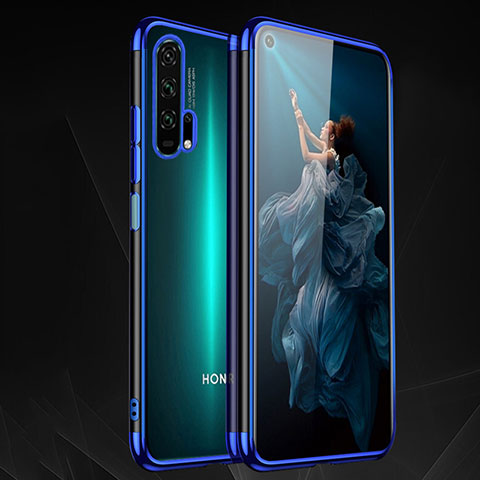 Funda Silicona Ultrafina Carcasa Transparente H03 para Huawei Honor 20 Pro Azul