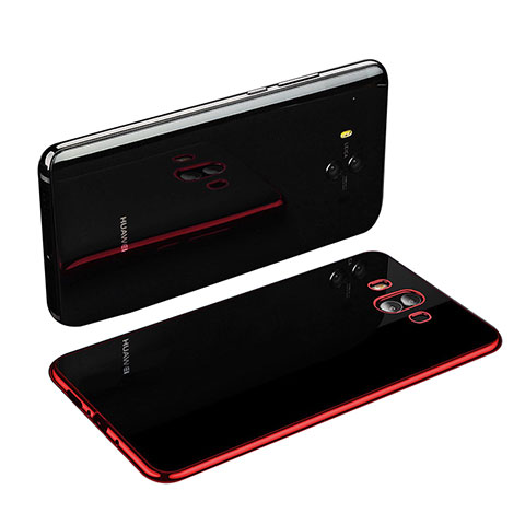 Funda Silicona Ultrafina Carcasa Transparente H03 para Huawei Mate 10 Rojo