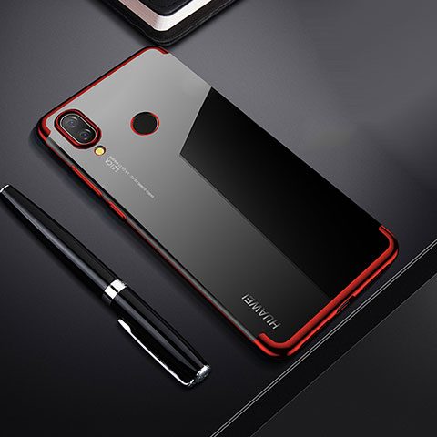 Funda Silicona Ultrafina Carcasa Transparente H03 para Huawei Nova 3i Rojo