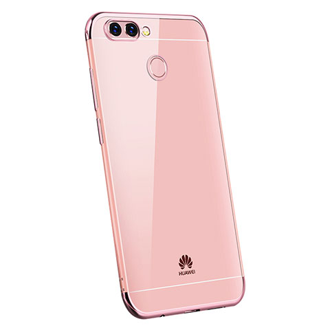 Funda Silicona Ultrafina Carcasa Transparente H03 para Huawei P Smart Oro Rosa