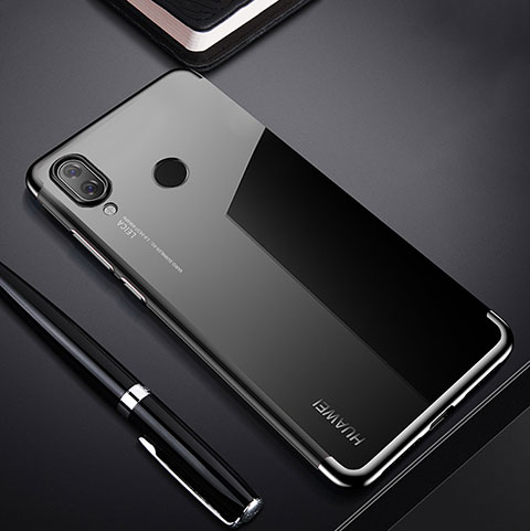 Funda Silicona Ultrafina Carcasa Transparente H03 para Huawei P Smart+ Plus Negro