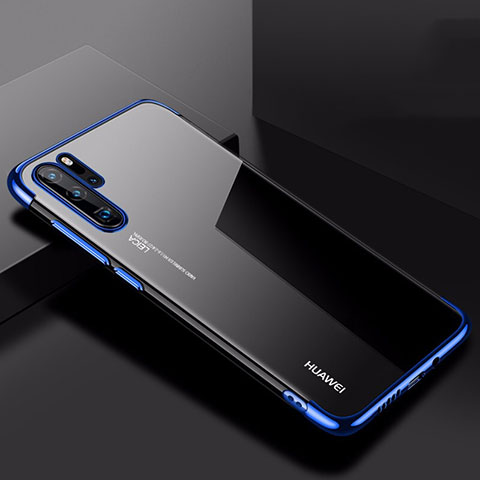 Funda Silicona Ultrafina Carcasa Transparente H03 para Huawei P30 Pro New Edition Azul