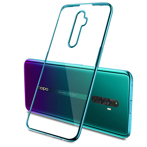 Funda Silicona Ultrafina Carcasa Transparente H03 para Oppo Reno2 Z Verde