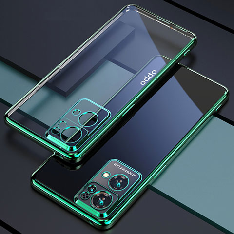 Funda Silicona Ultrafina Carcasa Transparente H03 para Oppo Reno7 Pro 5G Verde