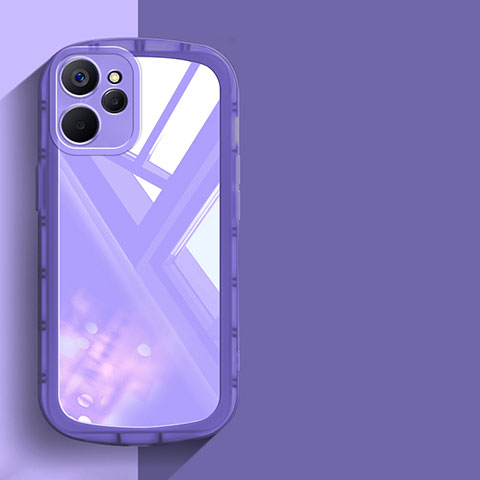 Funda Silicona Ultrafina Carcasa Transparente H03 para Realme 10 5G Morado