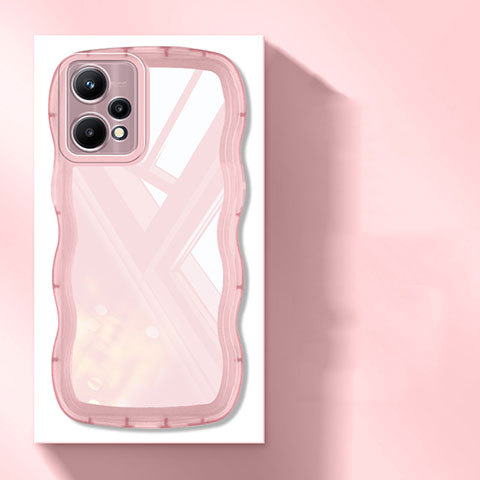 Funda Silicona Ultrafina Carcasa Transparente H03 para Realme 9 4G Rosa