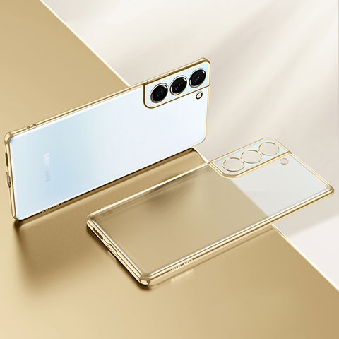 Funda Silicona Ultrafina Carcasa Transparente H03 para Samsung Galaxy S22 Plus 5G Oro