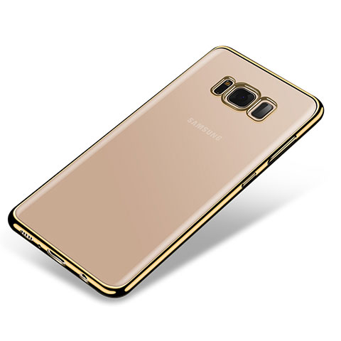 Funda Silicona Ultrafina Carcasa Transparente H03 para Samsung Galaxy S8 Oro