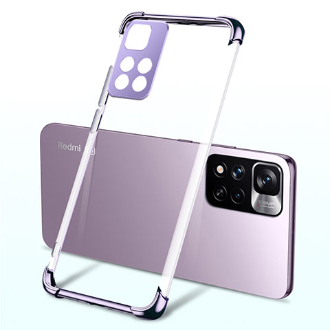 Funda Silicona Ultrafina Carcasa Transparente H03 para Xiaomi Mi 11i 5G (2022) Morado