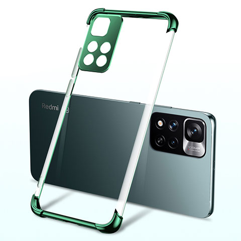 Funda Silicona Ultrafina Carcasa Transparente H03 para Xiaomi Mi 11i 5G (2022) Verde