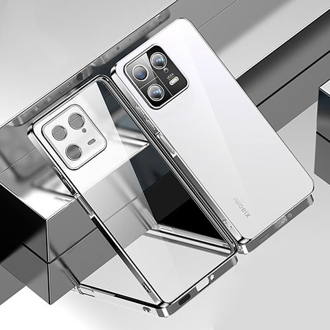 Funda Silicona Ultrafina Carcasa Transparente H03 para Xiaomi Mi 13 5G Plata