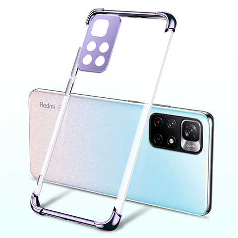 Funda Silicona Ultrafina Carcasa Transparente H03 para Xiaomi Poco M4 Pro 5G Morado