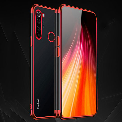 Funda Silicona Ultrafina Carcasa Transparente H03 para Xiaomi Redmi Note 8T Rojo