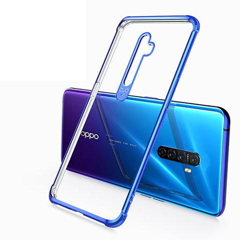 Funda Silicona Ultrafina Carcasa Transparente H04 para Oppo Reno Ace Azul