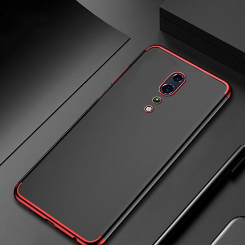 Funda Silicona Ultrafina Carcasa Transparente H04 para Oppo Reno Z Rojo