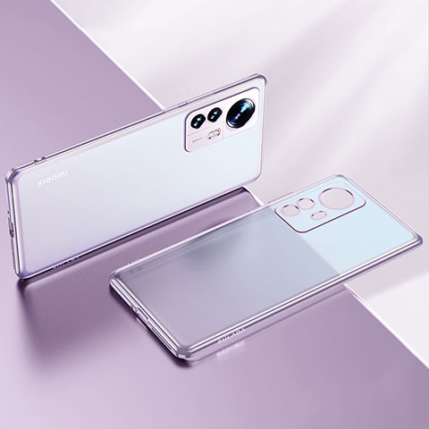 Funda Silicona Ultrafina Carcasa Transparente H04 para Xiaomi Mi 12X 5G Morado