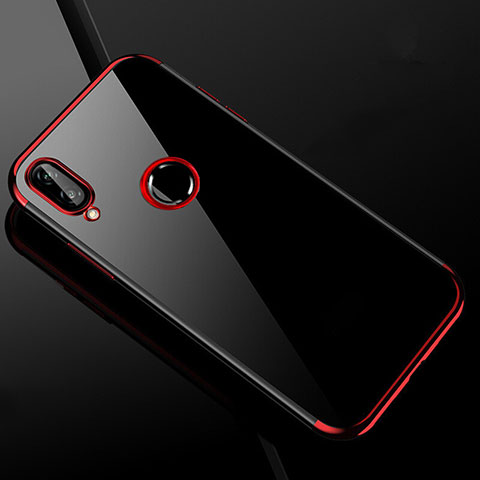 Funda Silicona Ultrafina Carcasa Transparente H04 para Xiaomi Redmi Note 7 Rojo