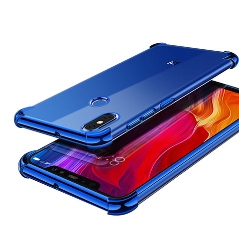 Funda Silicona Ultrafina Carcasa Transparente H05 para Xiaomi Mi 8 Azul