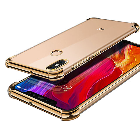 Funda Silicona Ultrafina Carcasa Transparente H05 para Xiaomi Mi 8 Oro