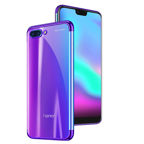 Funda Silicona Ultrafina Carcasa Transparente H06 para Huawei Honor 10 Morado