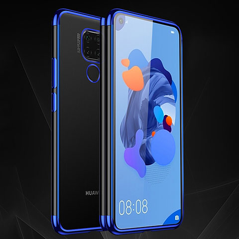 Funda Silicona Ultrafina Carcasa Transparente H06 para Huawei Nova 5z Azul