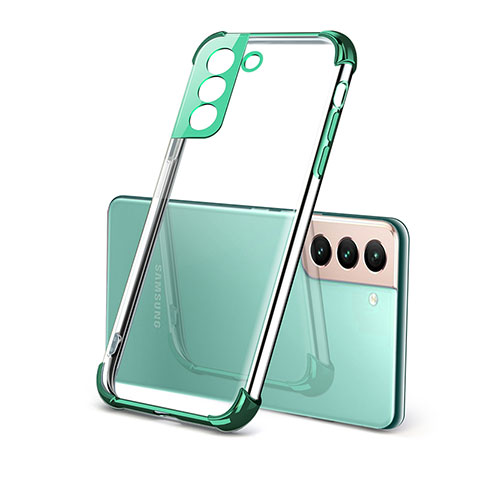 Funda Silicona Ultrafina Carcasa Transparente H09 para Samsung Galaxy S21 Plus 5G Verde