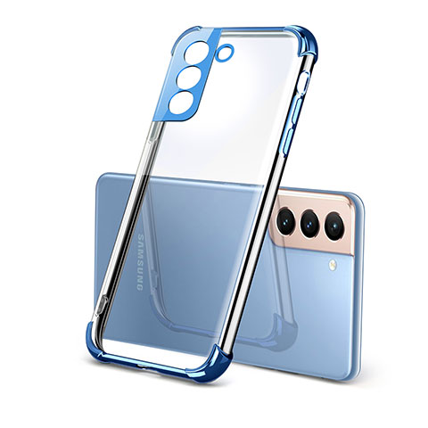 Funda Silicona Ultrafina Carcasa Transparente H09 para Samsung Galaxy S22 Plus 5G Azul