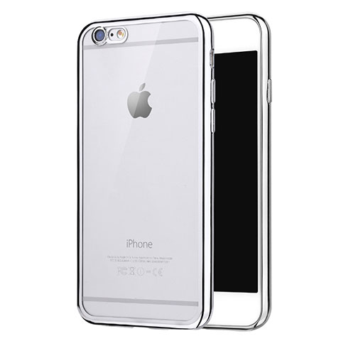 Funda Silicona Ultrafina Carcasa Transparente H16 para Apple iPhone 6S Plata