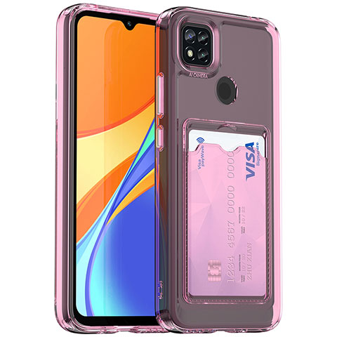 Funda Silicona Ultrafina Carcasa Transparente HD1 para Xiaomi Redmi 9C NFC Rosa