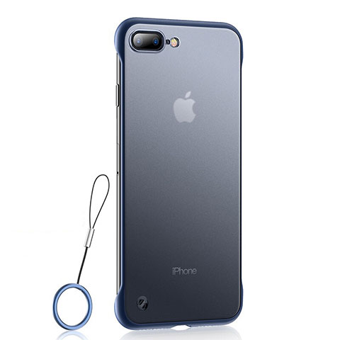 Funda Silicona Ultrafina Carcasa Transparente HT02 para Apple iPhone 7 Plus Azul