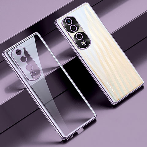 Funda Silicona Ultrafina Carcasa Transparente LD1 para Huawei Honor 70 Pro+ Plus 5G Morado