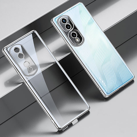 Funda Silicona Ultrafina Carcasa Transparente LD1 para Huawei Honor 80 Pro Flat 5G Plata