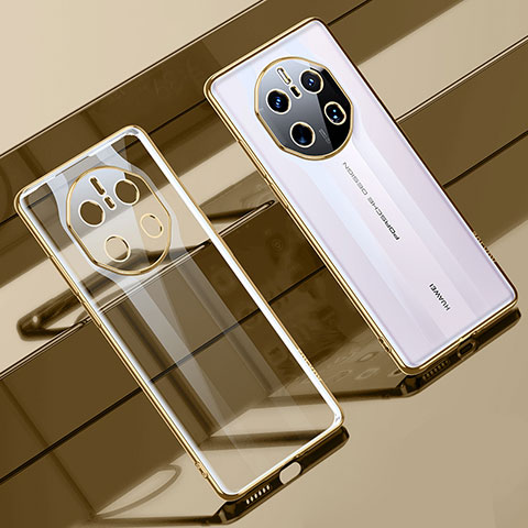 Funda Silicona Ultrafina Carcasa Transparente LD1 para Huawei Mate 50 RS Oro