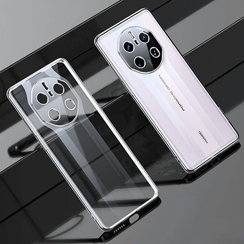 Funda Silicona Ultrafina Carcasa Transparente LD1 para Huawei Mate 50 RS Plata