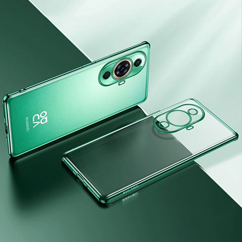 Funda Silicona Ultrafina Carcasa Transparente LD2 para Huawei Nova 11 Pro Verde