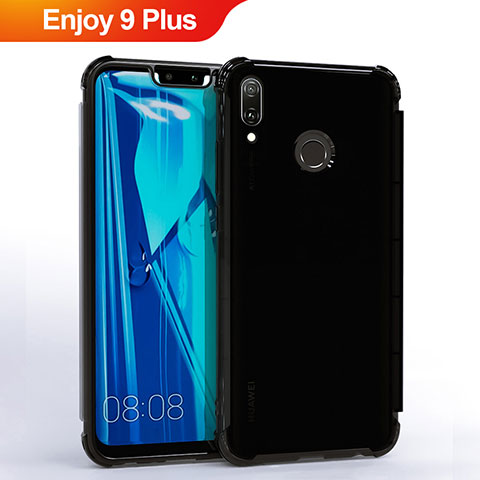 Funda Silicona Ultrafina Carcasa Transparente S01 para Huawei Enjoy 9 Plus Negro