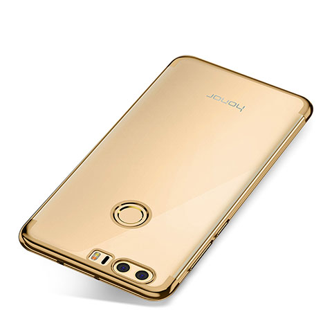 Funda Silicona Ultrafina Carcasa Transparente S01 para Huawei Honor 8 Oro