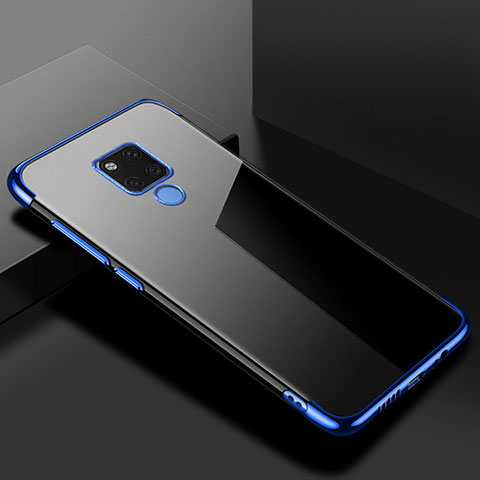 Funda Silicona Ultrafina Carcasa Transparente S01 para Huawei Mate 20 X 5G Azul